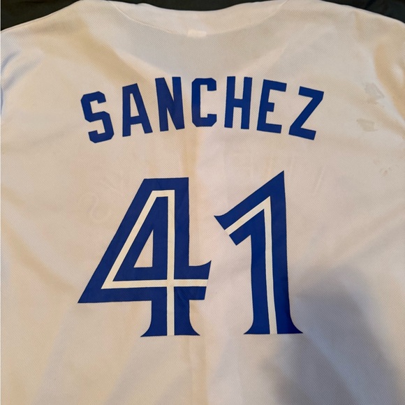 Blue Jays Sanchez Baseball Jersey - Picture 7 of 8